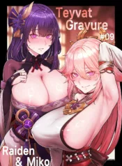 truyen-teyvat-gravure-raiden-and-miko.jpg